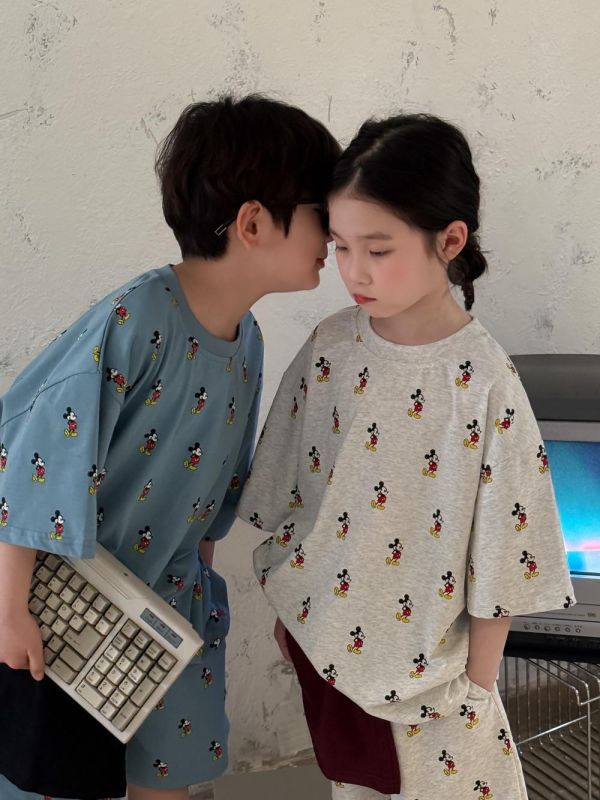 滿版米奇印花兩件式套裝 