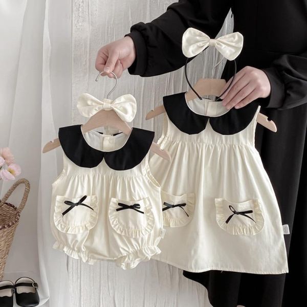 姐妹款小香風氣質包屁衣/洋裝(含頭飾) 