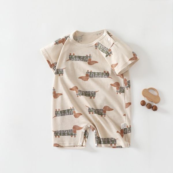 牛奶棉夏季親膚彈力連身裝 