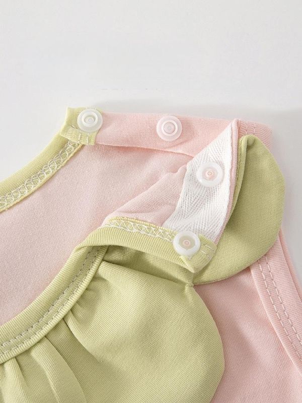 新生兒草莓花瓣領連身裝(2色) 