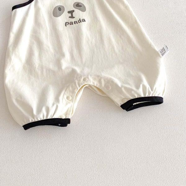 可愛小熊印花細肩連身裝 