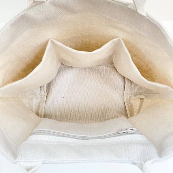 帆布小熊刺繡手提媽媽包 