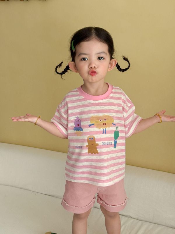 素色卷邊不修邊休閒短褲 