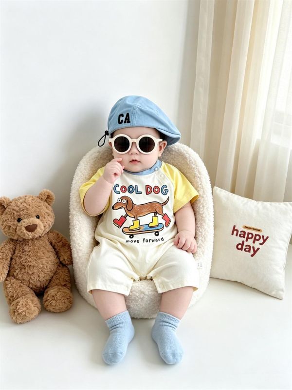 Cool dog 狗狗印花兩款連身裝 