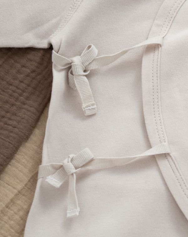 新生兒小馬電繡純棉反包手連身裝 