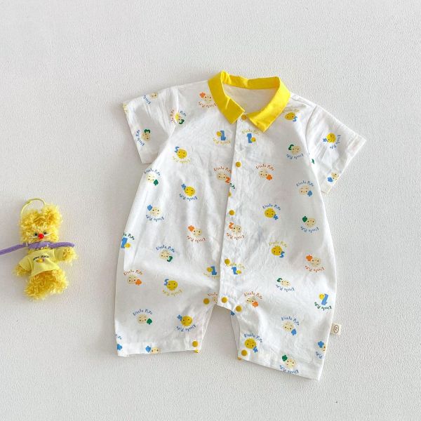 夏季繽紛襯衫式連身裝 