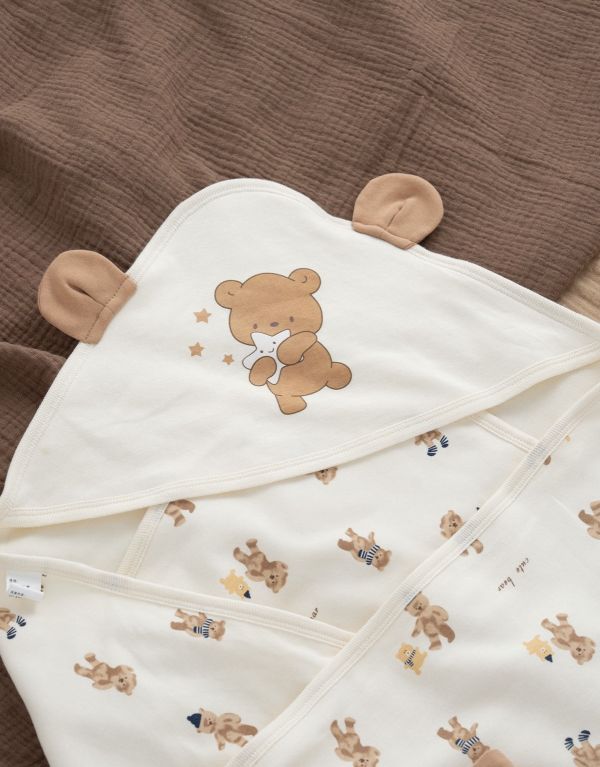 新生兒純棉外出包巾/蓋毯/浴巾 