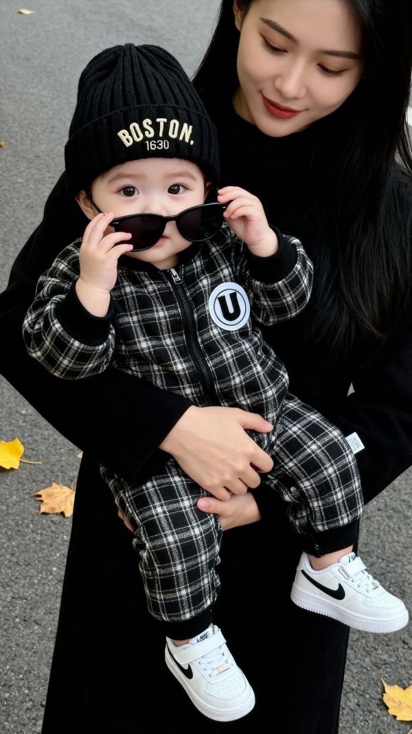 『現貨80cm』雙面兩穿帥氣字母拉鍊連身裝 