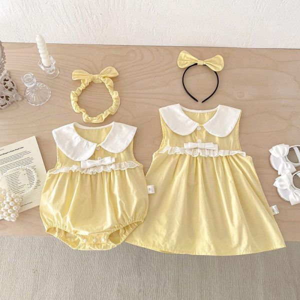姐妹裝-貝兒公主風包屁衣/洋裝(含頭飾) 