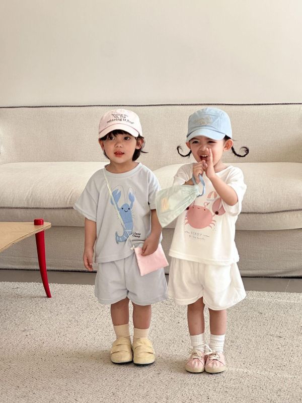 運動風超萌印花兩件式套裝 