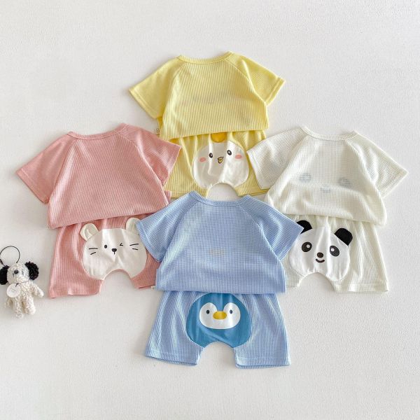 華夫格可愛動物兩件式套裝 