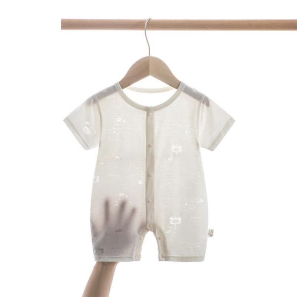 新生兒夏季超薄短袖連身裝 