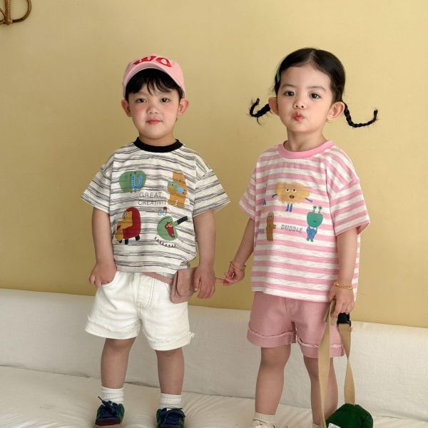 素色卷邊不修邊休閒短褲 