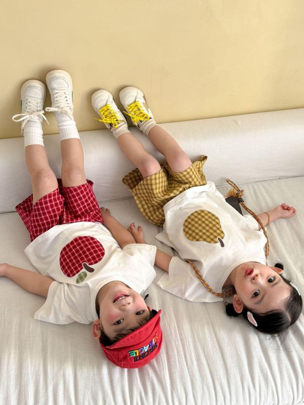 New新款水果格紋兩件式套裝(4色) 