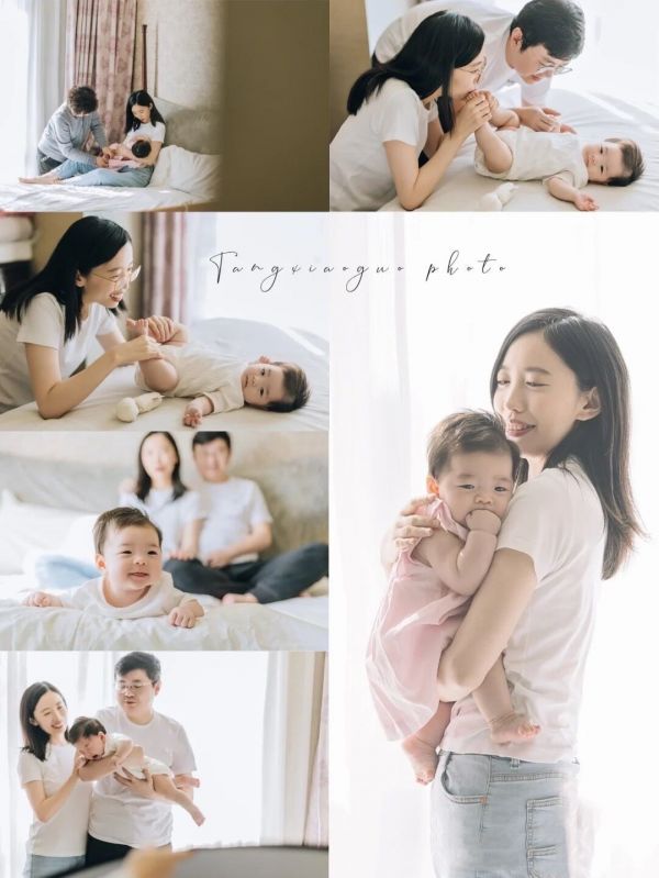 親子款黑白素色包屁衣/T恤 