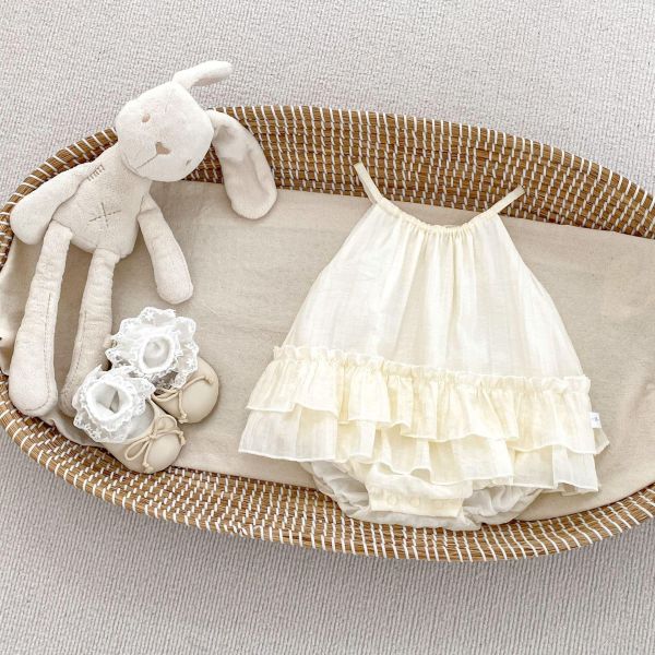 甜美糖果色細肩蛋糕包屁裙 