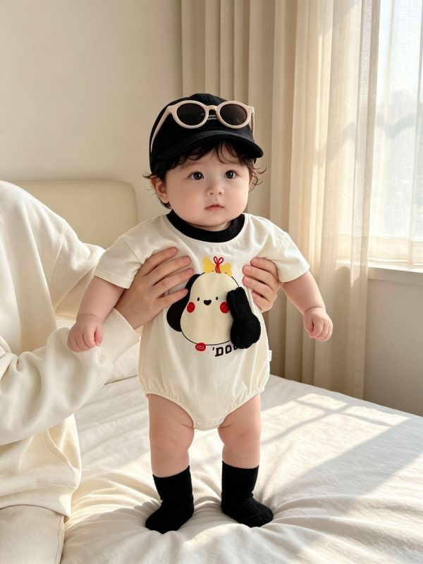 立體狗狗/恐龍可愛包屁衣(贈襪) 