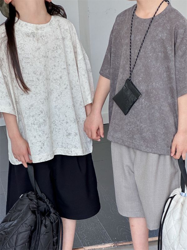 滿天星亮片噴墨寬鬆上衣 