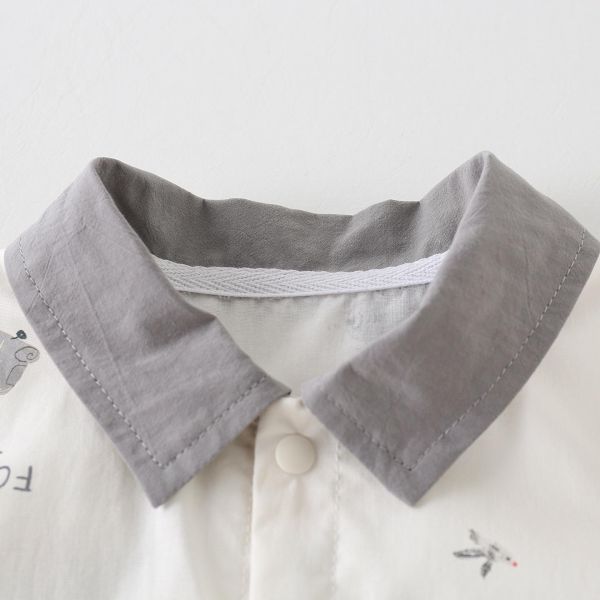 帥氣飛機翻領開釦連身裝 