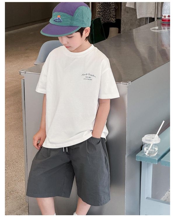 日系衝浪字母印花T恤上衣 