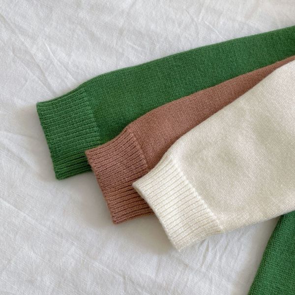 可愛動物刺繡針織連帽連身裝 