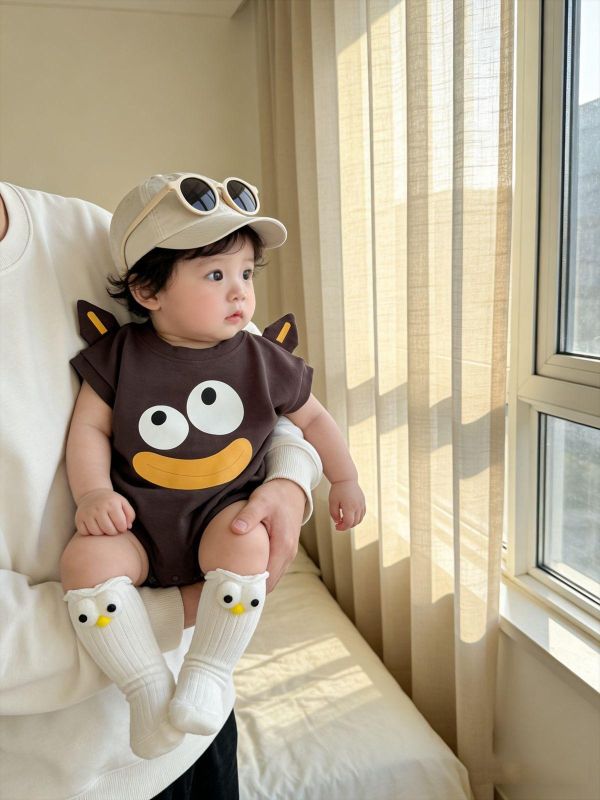 丑萌調皮搗蛋大眼寬鬆包屁衣 