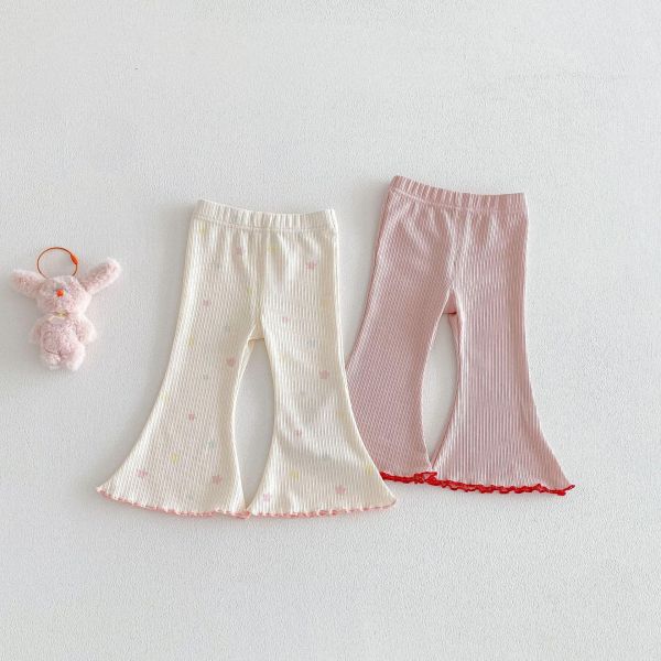 星星/素色滾邊喇叭垮 