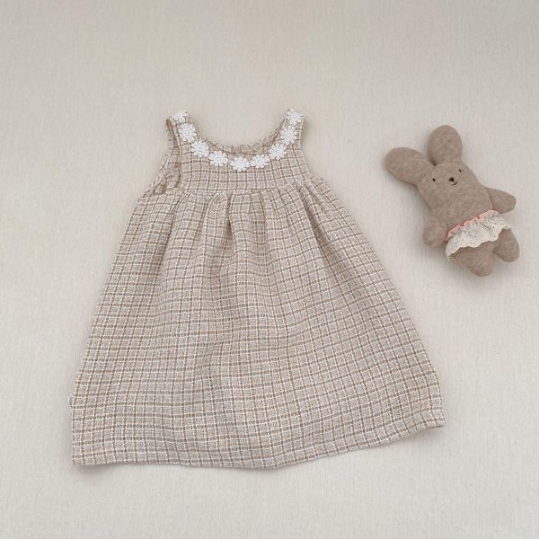 姊妹款小香風格紋包屁衣/洋裝 