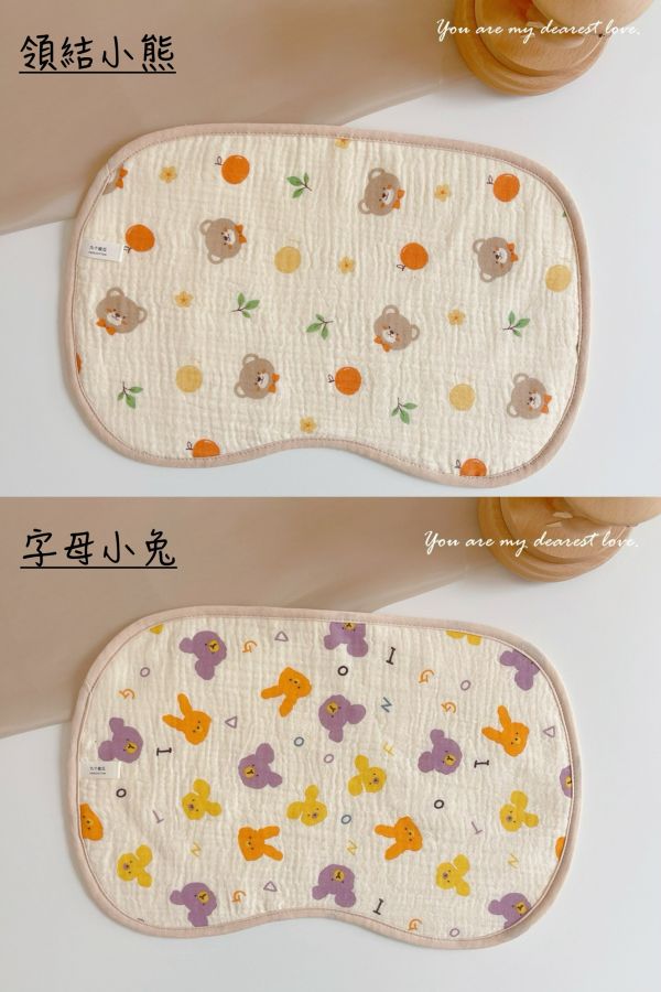 十層紗透氣吸水紗布枕巾 