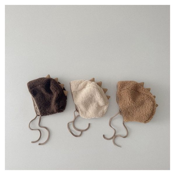 恐龍造型毛絨包頭護耳帽 