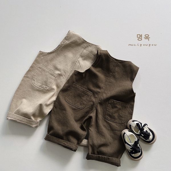 厚磅日系不規則口袋工裝褲 