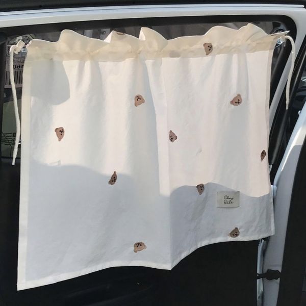 質感刺繡車用遮陽簾 