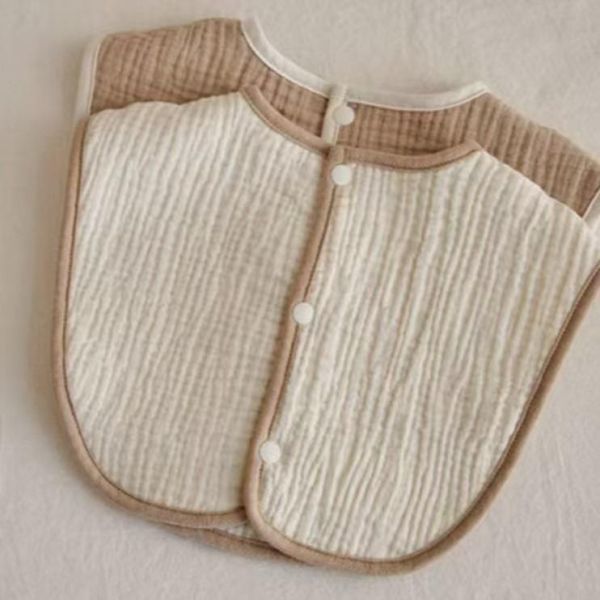 小熊紗布棉吸濕透氣口水圍兜 