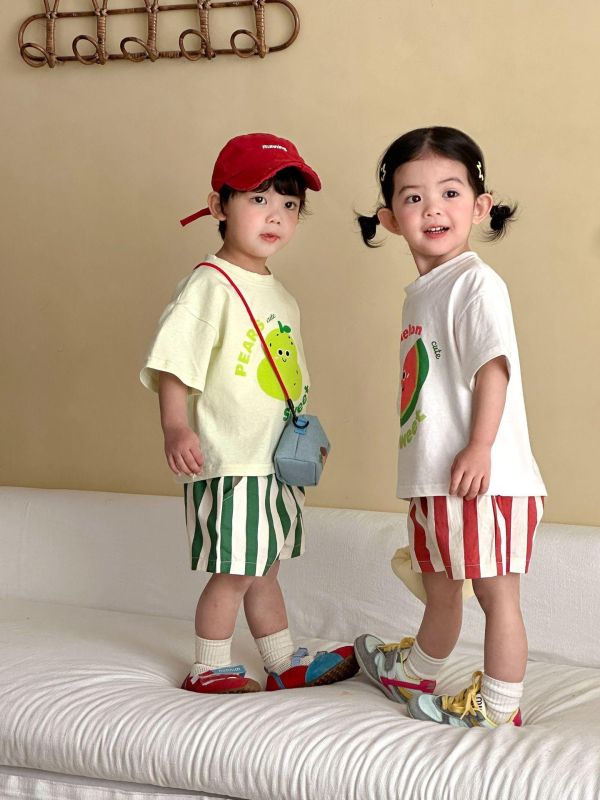 可愛水果印花兩件式套裝 