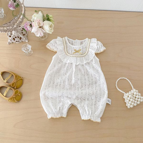 氣質方領蕾絲宮廷連身裝 