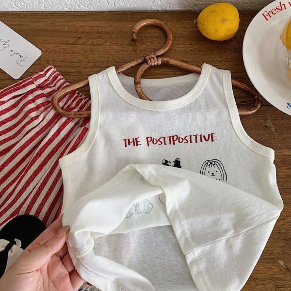 可愛狗狗印花夏季背心 