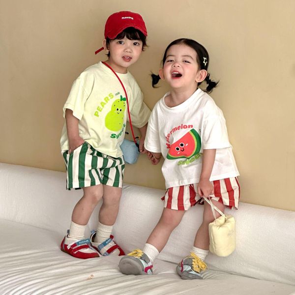 可愛水果印花兩件式套裝 