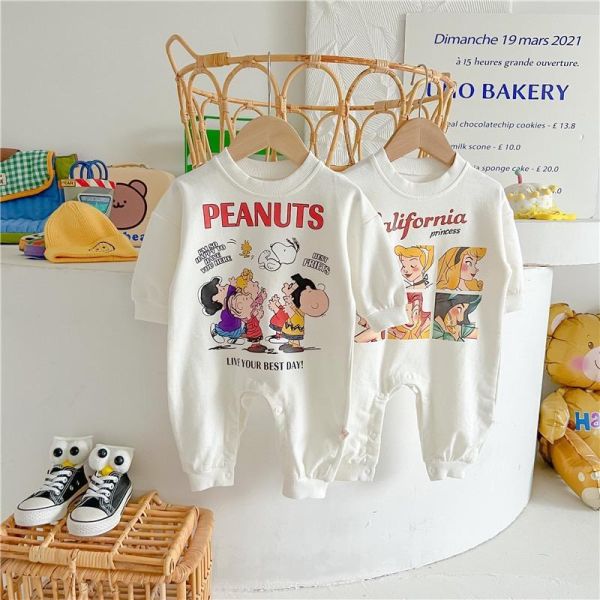 可愛卡通史努比/公主印花連身裝 