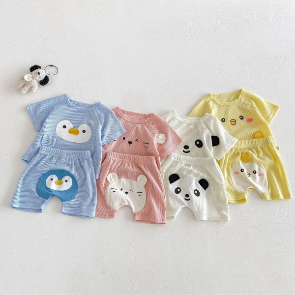 華夫格可愛動物兩件式套裝 