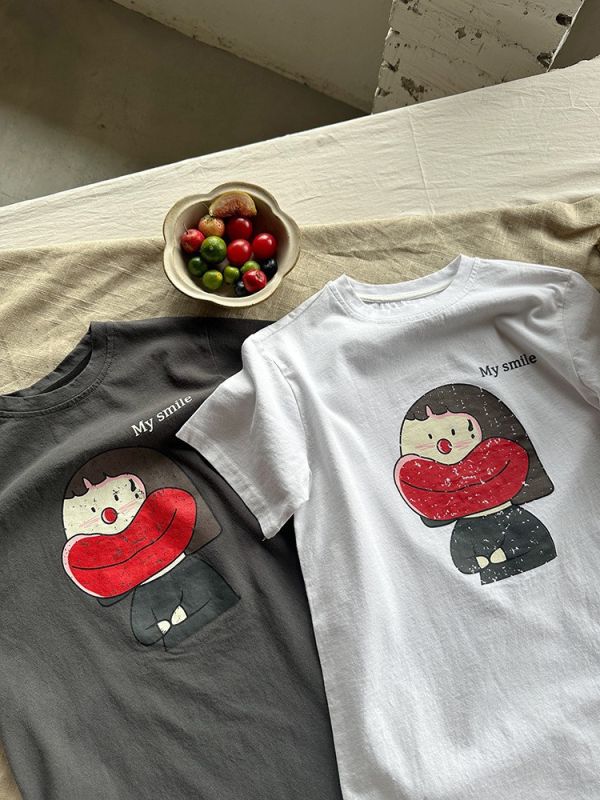 可愛搞怪女孩長版連身裙 