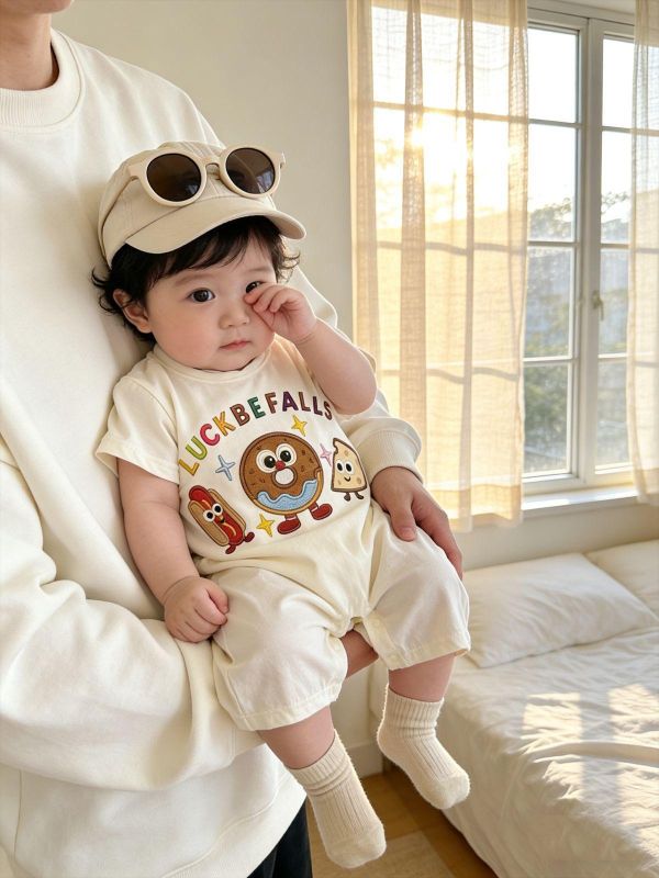 可愛甜甜圈披薩熱狗連身裝 