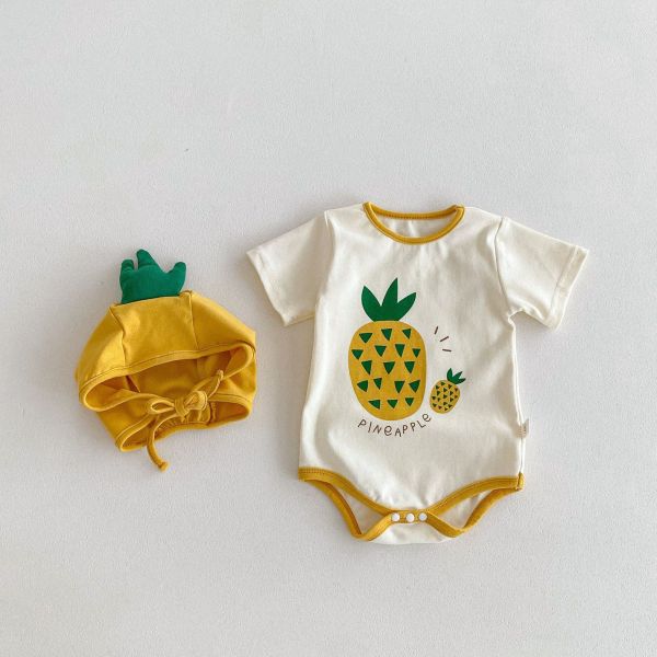 好運來！旺旺鳳梨包屁衣(含造型帽) 