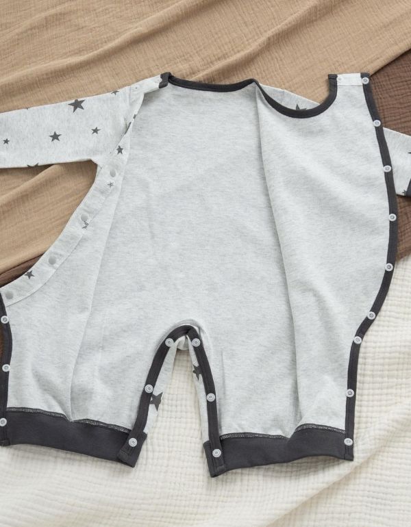 新生兒純棉星星四季連身裝 