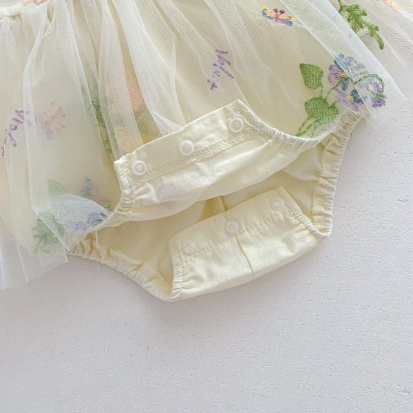 森林系碎花網紗包屁裙 