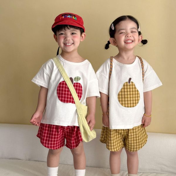 New新款水果格紋兩件式套裝(4色) 