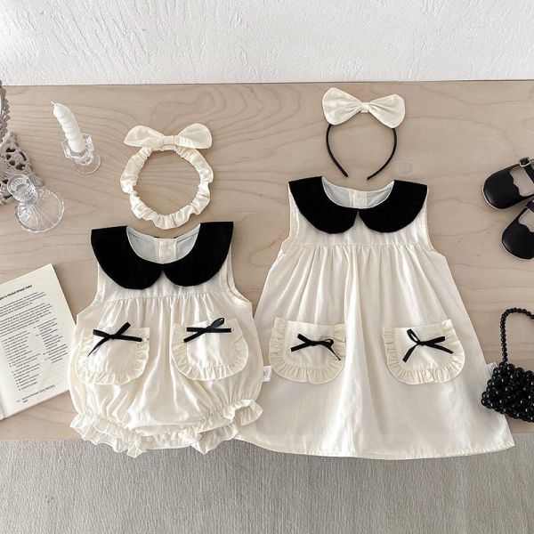 姐妹款小香風氣質包屁衣/洋裝(含頭飾) 