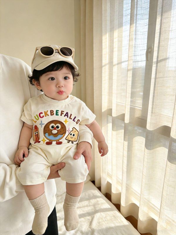 可愛甜甜圈披薩熱狗連身裝 