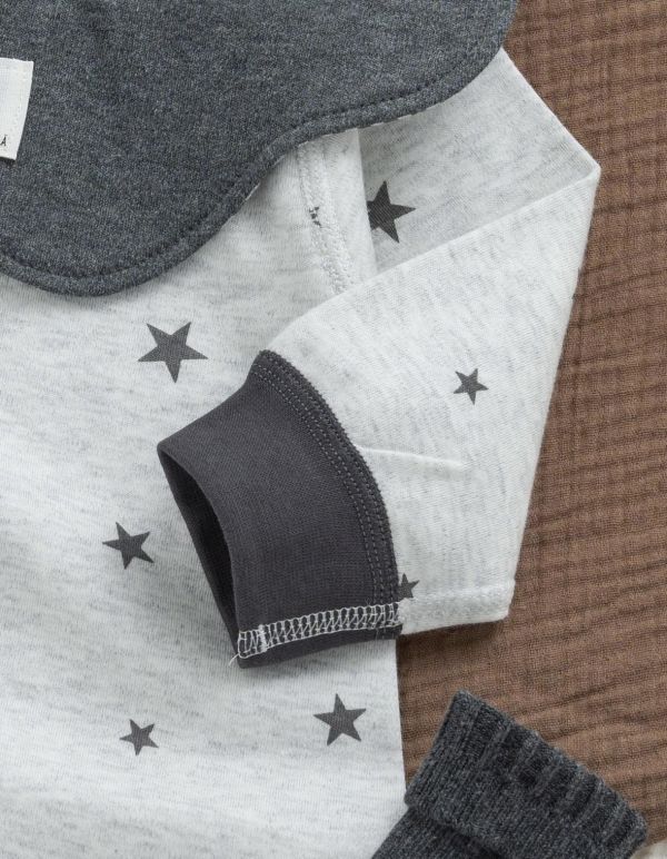 新生兒純棉星星四季連身裝 