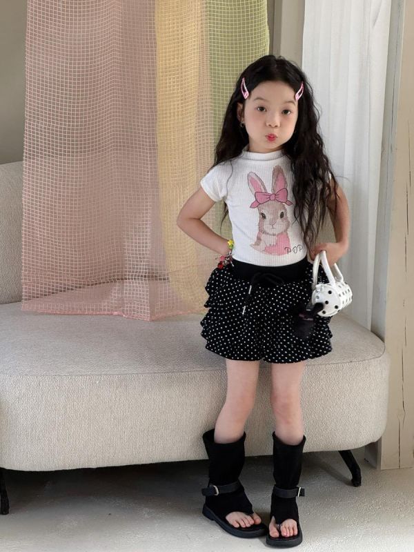 可愛動物印花螺紋彈力背心(3色) 