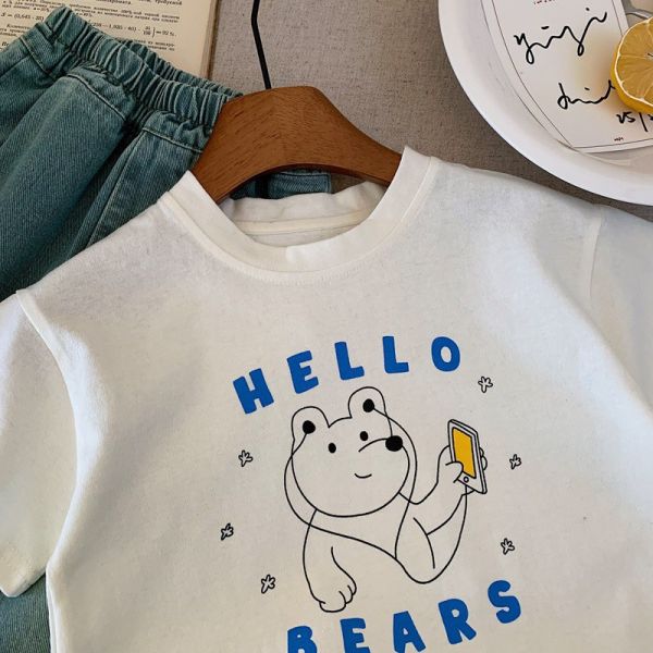 Hello bear純棉T恤上衣 